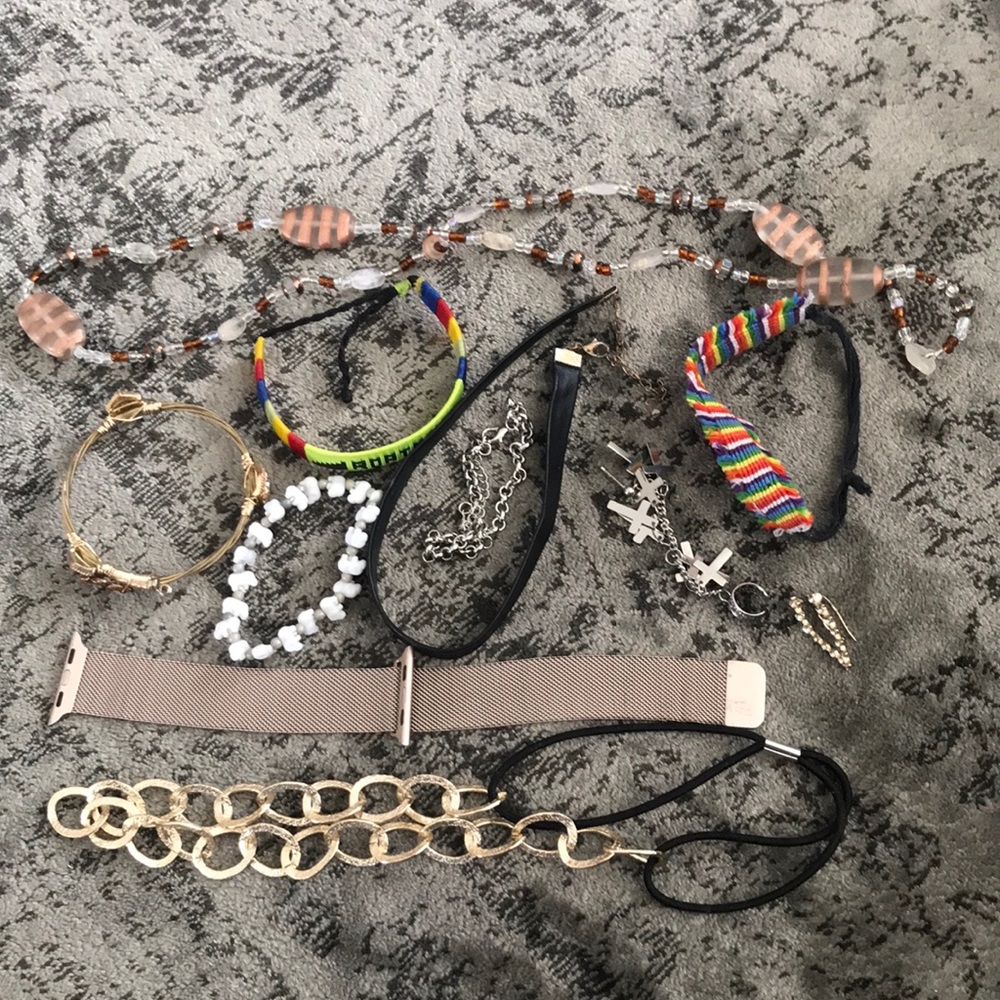 Bundle of costume jewelry